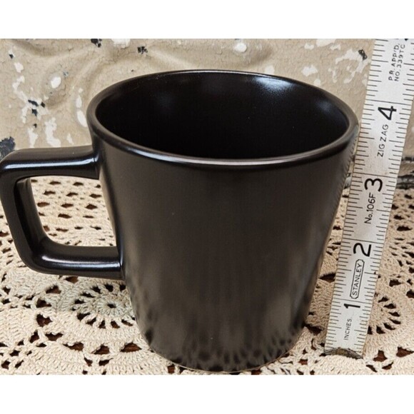 Set of 4 Stone + Lain Stoneware Ceramic Coffee Tea Cup Solid Dark Brown - Picture 5 of 6